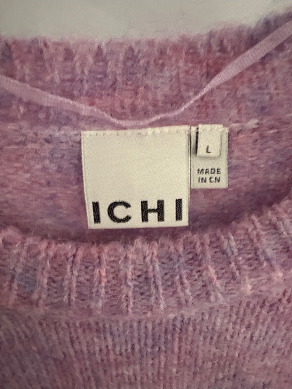 Relaxed Lavender Short-Sleeve Crewneck Sweater - Picture 3 of 3